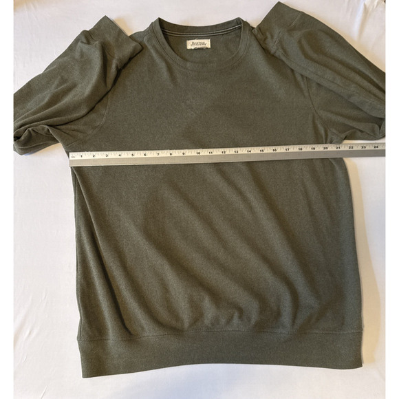 Boston Traders Men's M Army Green Crew Neck Soft Pullover Sweater Sweatshirt - Picture 6 of 8